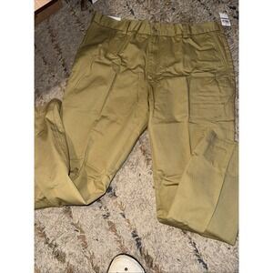 IZOD American Chino Pants Mens 38x30 Khaki Flat Front Straight Fit NEW NWT